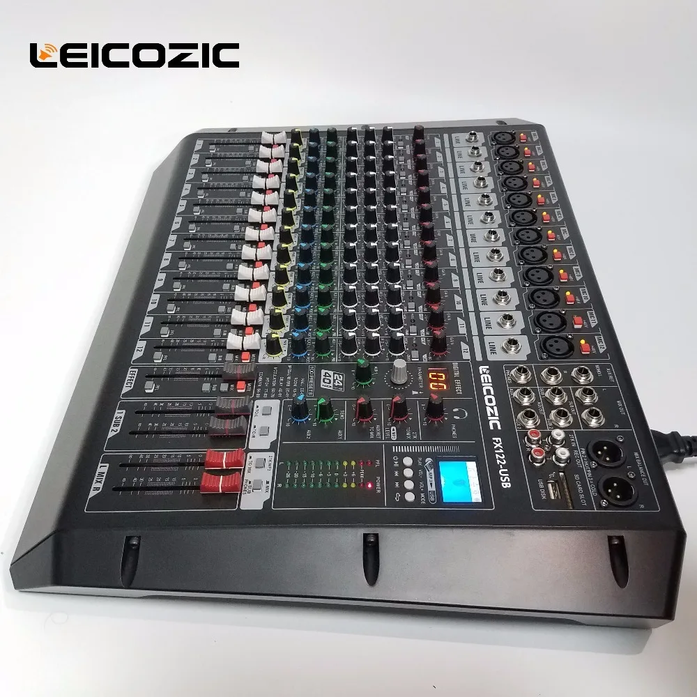 Leicozic Audio Mixer FX122-USB Rack Mount digital