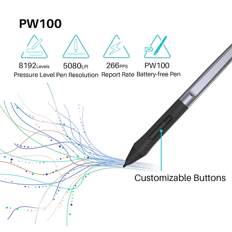  HUION HS64 6x4 pulgadas de dibujo gráfico Tablets teléfono tableta lápiz Tablet con lápiz sin bater