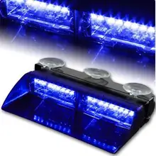 WHITE FREE SHIPPING 2014 Model GEN III 6W LED Lighting Windscreen LightBar police strobe light