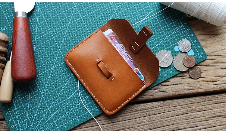 Alisara, настоящий кожаный чехол для карты, Воловья кожа, кредитная карта, кошелек, автобус/ID, держатель для карт, ретро, мужской маленький кошелек, винтажные Мини-кошельки