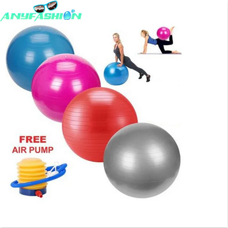 Fitness Yoga Ball 65cm Smooth Balance Fitness Gym Exercise Ball With