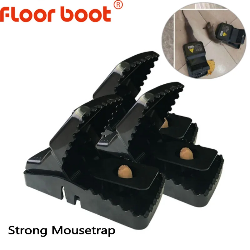 

Floor boot 1/2/4pcs High Qulity reusable rat/mouse trap mousetrap rat trap catcher Bait Snap Spring Rodent Catcher Pest Control