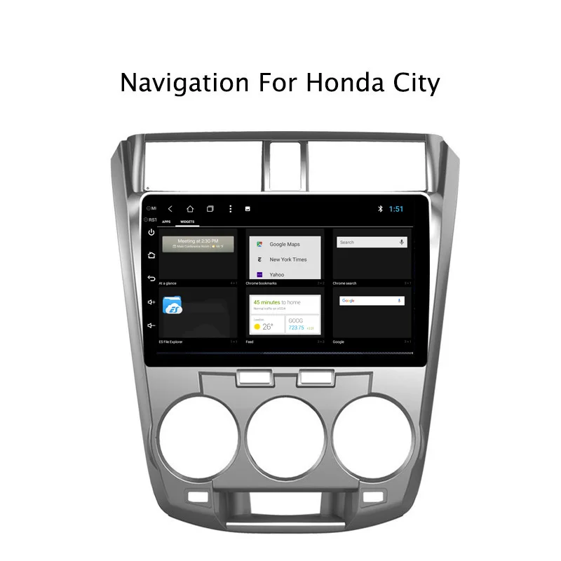 Discount NAVITOPIA 10.1inch 2G RAM 32G ROM Android 8.1 Car DVD Multimedia GPS Navigation for Honda City 2008 2009 2010 2011 2012-2014 2