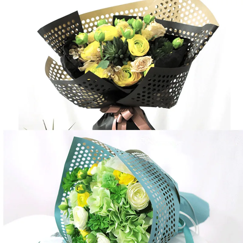 Buy 10 Pcs Double Colored Kraft Paper Flower Bouquet
