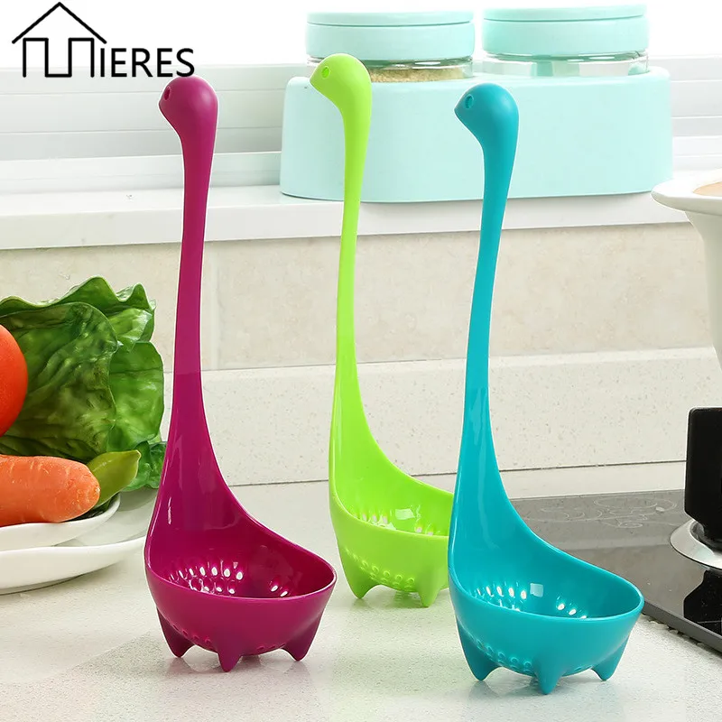 

Mieres New Creative Home Loch Nessie Colander Spoon Thickened Long Handle Cooking Kitchen Tools