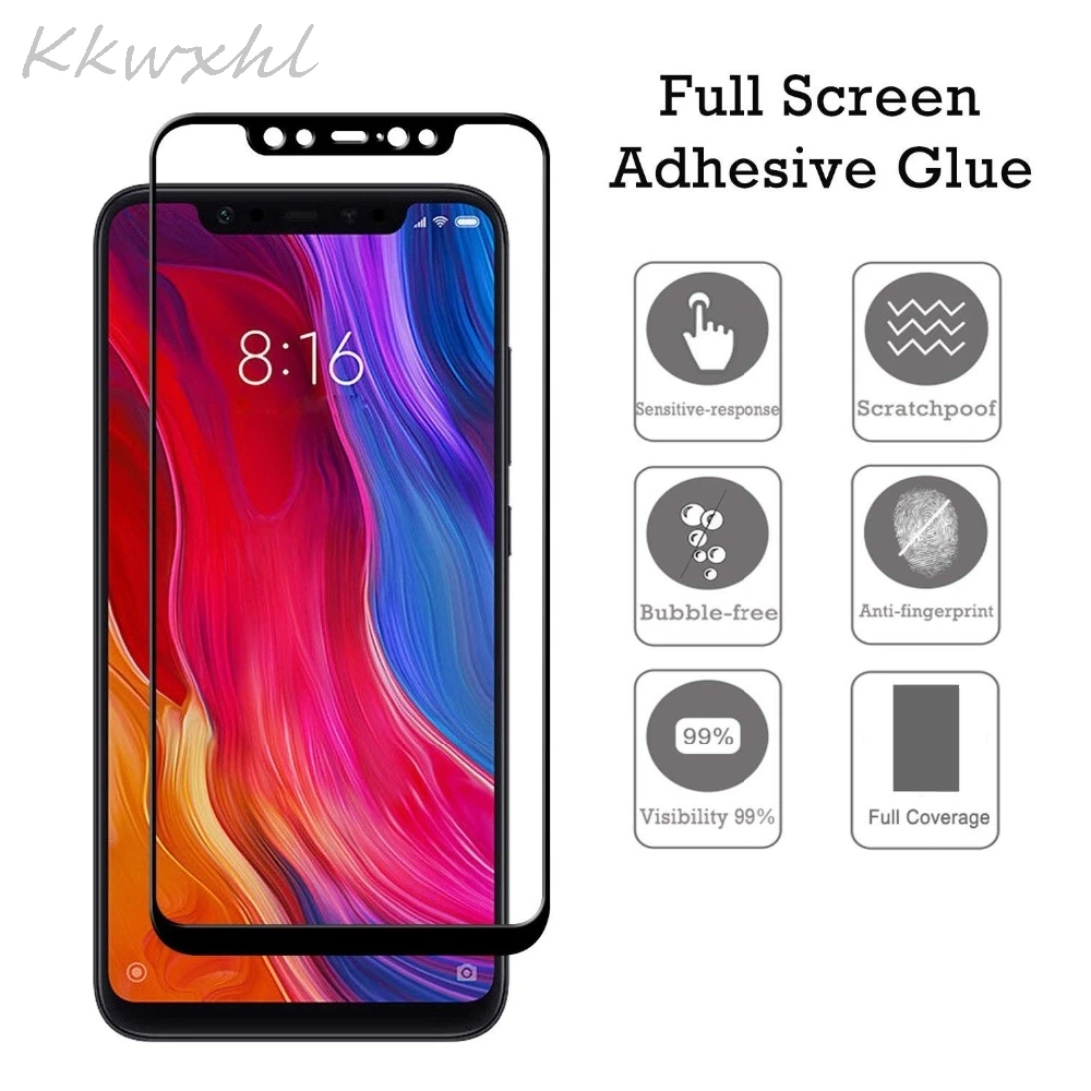 Закаленное стекло 9H для Xiaomi Mi 8 8SE LITE PRO Max 2 3 Mix 2S Redmi 6 Pro 6A Pocophone F1 Защитная пленка