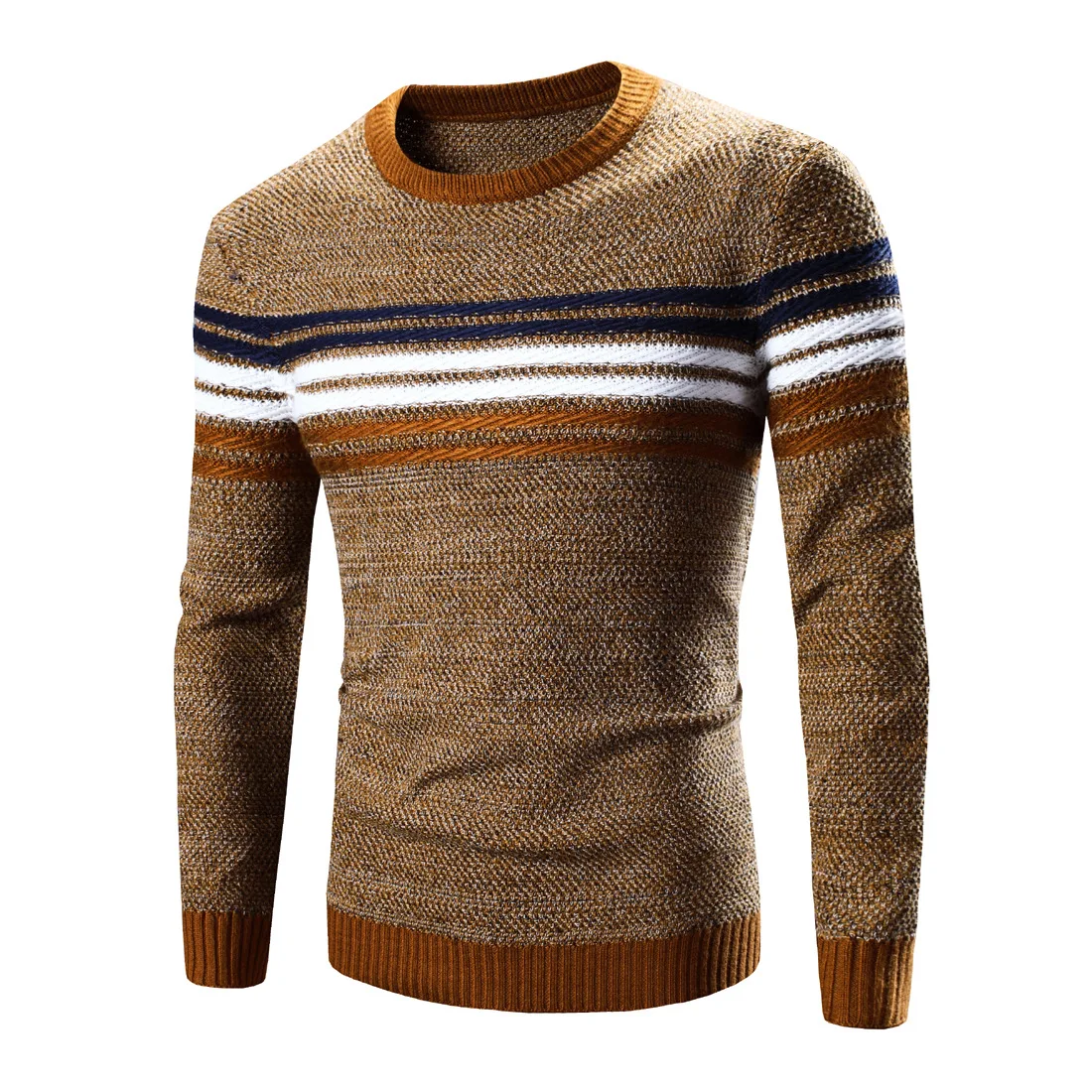 New Arrival Pullover Men Round Neck Casual Brand Clothing Skinny Style Men Sweater Cotton Slim Fit Pull Homme Sweater Men 2Color