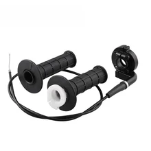 Рукоятка мотоцикла+ черная дроссельная заслонка газа оседает грязь питбайк части niversal твист дроссельная заслонка ручки и кабель набор