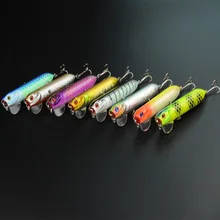 16 шт. 9,5 см 18G жесткий Поппер пластиковая наживка для рыбы опускается на дно качающийся окунь с крючком печенье-приманка для рыбалки искусственные песка рыболовные снасти