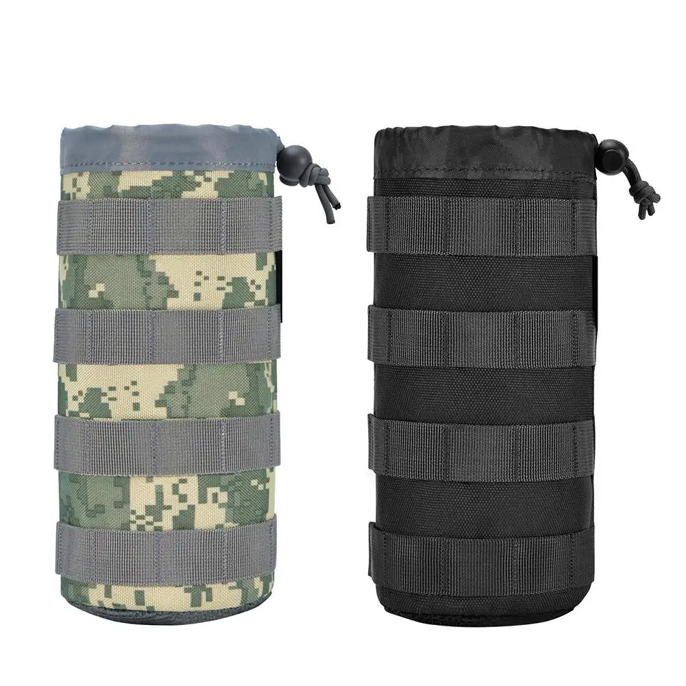 

Outdoor Sports Water Bottle Pouch Bag Drawstring Bottles Holder Carrying Mesh Carrier Thermal Insulation Explosion Proof Purse