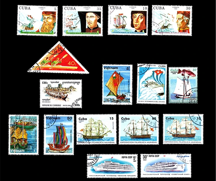 20 шт. Топический штамп мировой корабельный корабль марки все разные из многих стран без повторения помеченные почтовые марки сбора