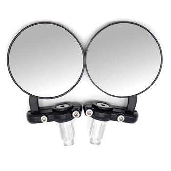 

2 pieces / double retro black rear view mirror motorcycle accessories For kawasaki z1000 yamaha moto suzuki intruder yamaha nmax