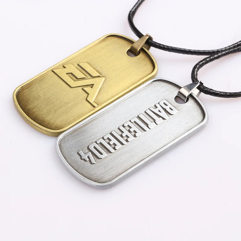 BF4 Battlefield 4 Dog Tag значки военные ожерелье с картой подвески Высокое качество ожерелье Модные мужские ювелирные изделия