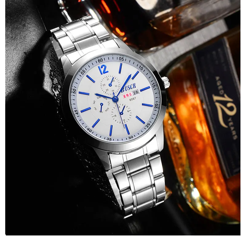 

2018 new imported movement men's watch automatic mechanical watch casual fashion tide waterproof quartz men's watch