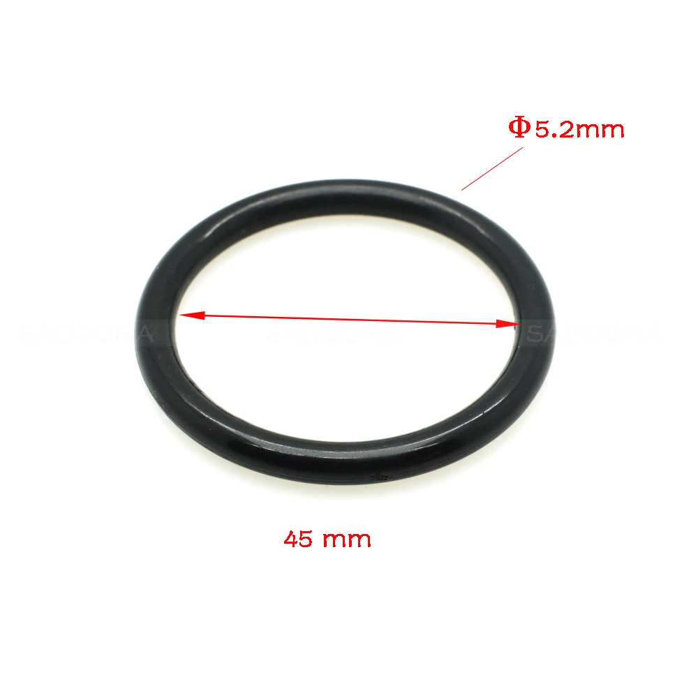 Plastic o ring 5pcs 24mm 30mm 35mm 40mm 45mm 50mm Inner Dia. Plastic O Ring Apparel Garments Shoes Backpack Outdoor Bag Parts Accessory