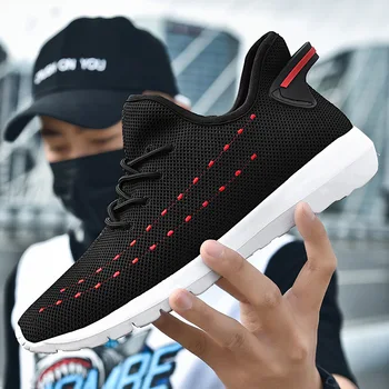 

New personitly fashion men's shoes spring and summer low breathable mesh light shoes men's casual comfortable single shoes