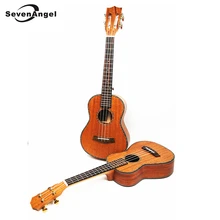 SevenAngel 23″ Concert Ukulele All Solid Wood Guitar Mini Hawaiian 4 strings Guitar Mahogany Body Ukelele professional Uku