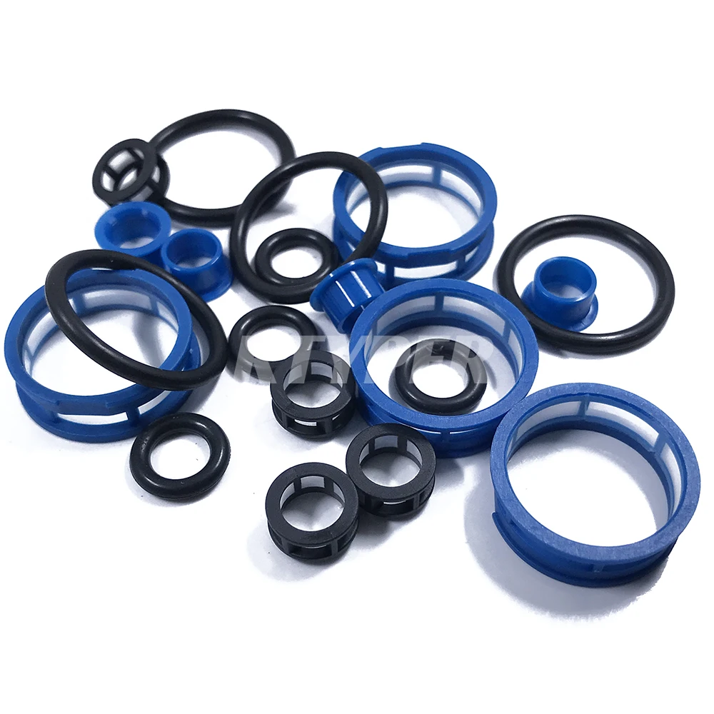 Fuel Injector Repair Kit Filter Oring Plastic Pintle Cap 4Sets 195500-2160 16611-AA141 for Chevy Geo Metro Suzuki Swift 1.0L