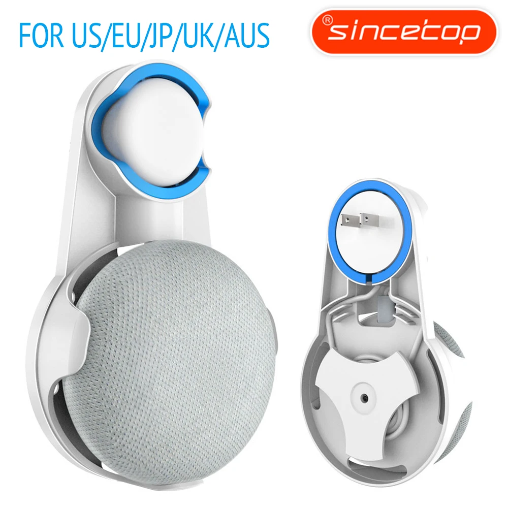 

Outlet Wall Mount Holder for Google Home Mini, A Space-Saving Accessories for Google Home Mini Voice Assistant