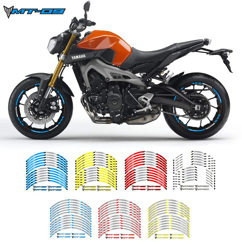 Hot sell Motorcycle wheel decals stickers rim stripe front rear wheels