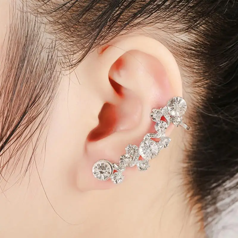 1 шт. Jewelry клипса из сплава одиночные серьги Бабочка Кристалл Обёрточная бумага
