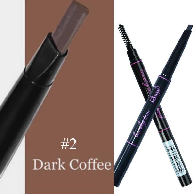 

1 PC Women 5 Colors Waterproof Triangle Eyebrow Pencil Pen With Brushes Makeup Tools