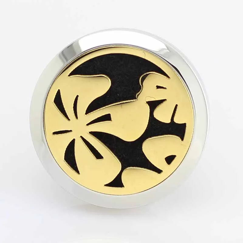 

Hot Sale 30mm Magnetic 316L Stainless Steel Essential Oil Diffuser Vent Car Clip Perfume Locket Jewelry