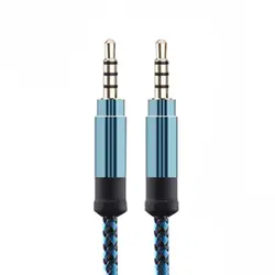 TOFOCO Jack 3,5 мм аудио кабель зарядка нейлоновая оплетка 3,5 мм Автомобильный Кабель для входа внешнего сигнала 1,5 м удлинитель для наушников код