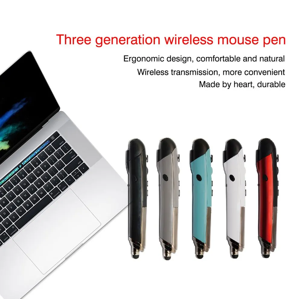 

Mini 2.4G Wireless Optical USB Pen Mouse Adjustable DPI Handwriting Smart Pen Mouse Portable Accessory for PC Laptop Tablet