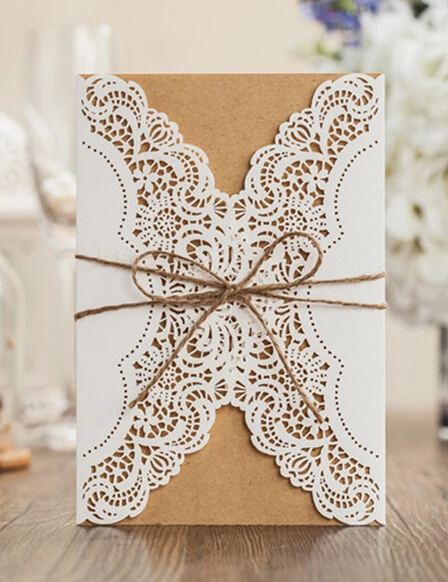 Vintage Wedding Invitation Cards Laser Cut Birthday Party Marriage Vintage Wedding Invitation Cards Laser Cut Birthday Party Marriage Invitations Card Kits Boda Festa