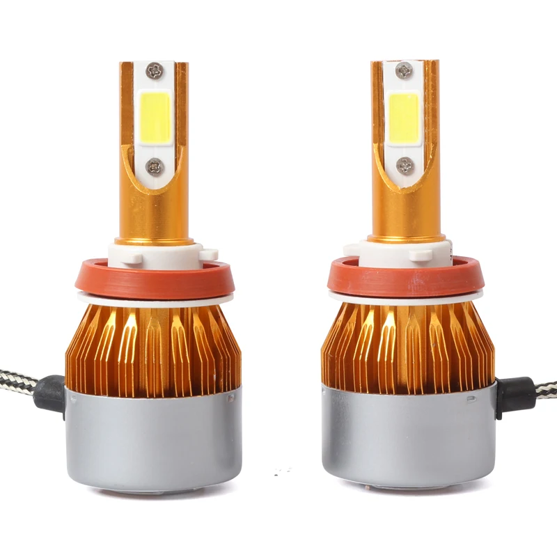 DIC 2PCS Car LED Light Headlight H1 H4 H7 H8 H9 H11 9005 HB3 9006 9007