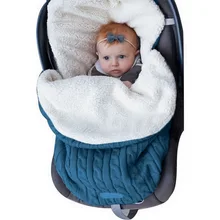 CYSINCOS, плотный детский конверт для пеленания, вязаный конверт, спальный мешок для новорожденных, детское теплое Пеленальное Одеяло, детская коляска, муфта для сна
