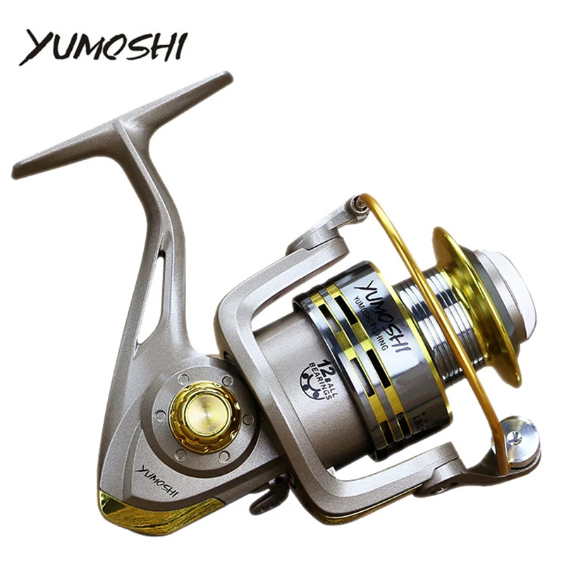 Yumoshi عجلات الأسماك الغزل الصيد بكرة 5.5: 1 12BB 1000-7000 سلسلة بكرة الغزل عجلة pesca البحر روك إغراء الصيد بكرات GS Yumoshi عجلات الأسماك الغزل الصيد بكرة 5.5: 1 12BB 1000-7000 سلسلة بكرة الغزل عجلة pesca البحر روك إغراء الصيد بكرات GS