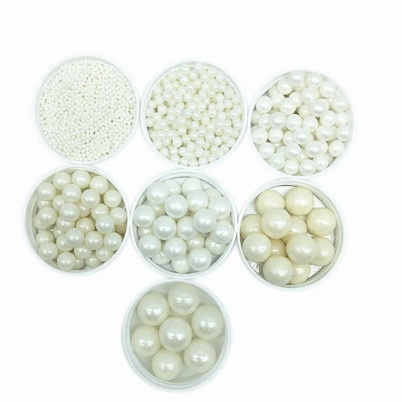 

50g Edible White Beads Pearl Sugar Ball Fondant DIY Cake Baking Sprinkles Sugar Candy Ball Wedding Cake Decoration Free Shipping