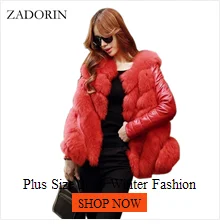 ZADORIN Chaleco Pelo, новое зимнее женское пальто из искусственного меха, толстые теплые леопардовые пальто и куртки, женская меховая парка, manteau femme hiver