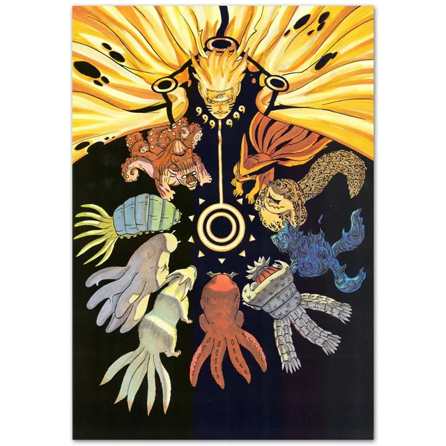 b332 uzumaki naruto naruto shippuden anime animal tails top a4 art