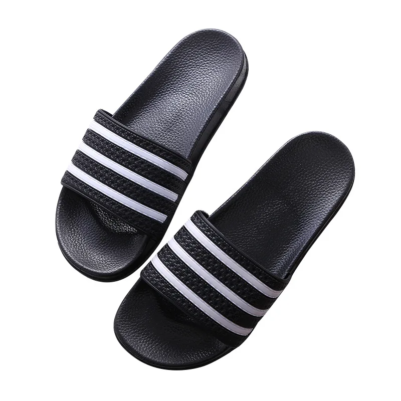 

Rainbow striped slippers with good color matching MS