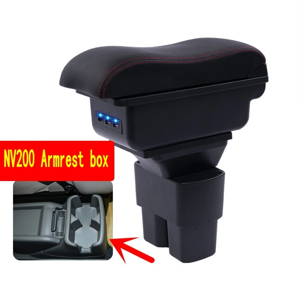 Car Center Console Armrests Storage Box For Nissan Nv200 Evalia Armrest
