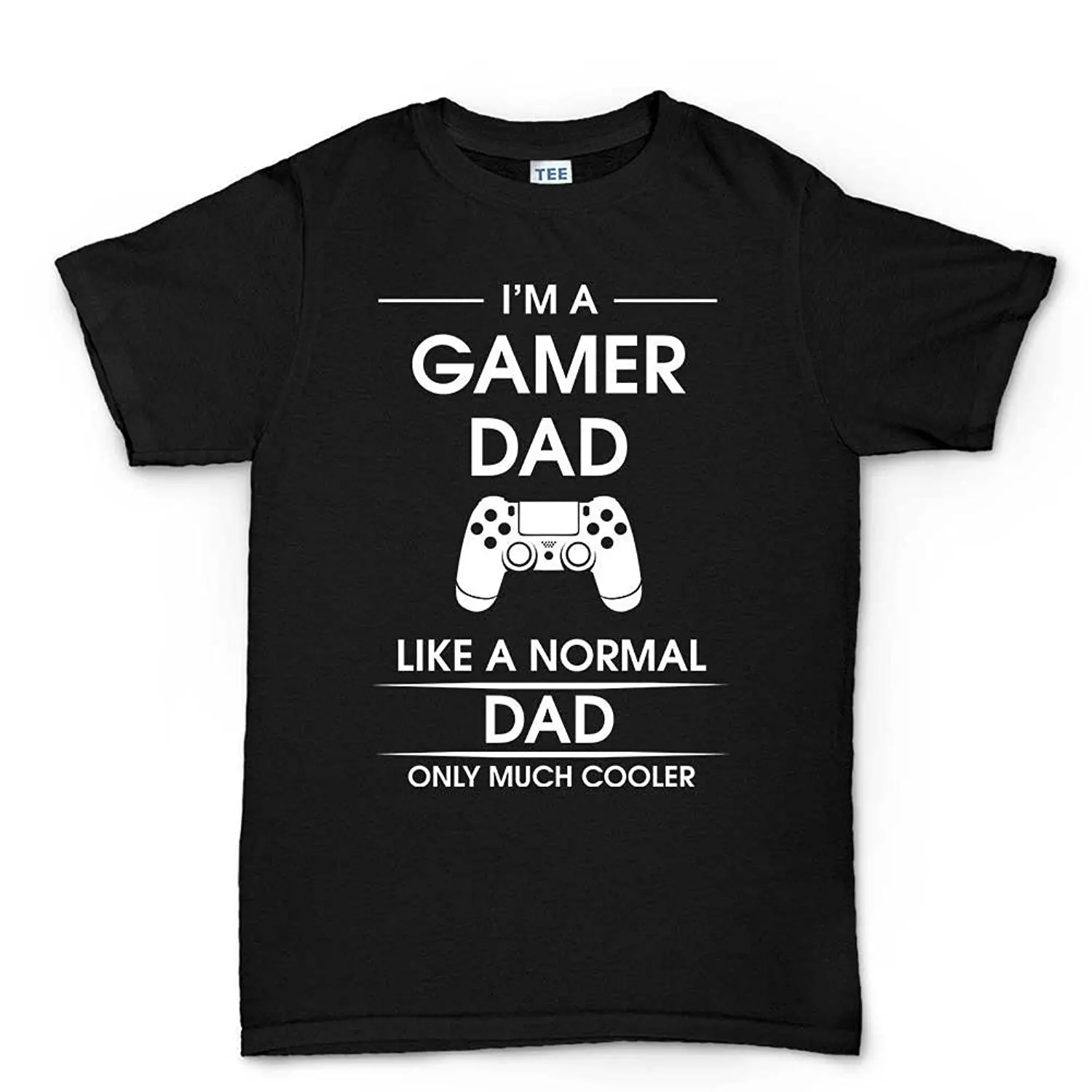 Топ Футболка I'm A Gamer Dad подарок для папы передовая война игры на консоли Мужская футболка - Цвет: Черный