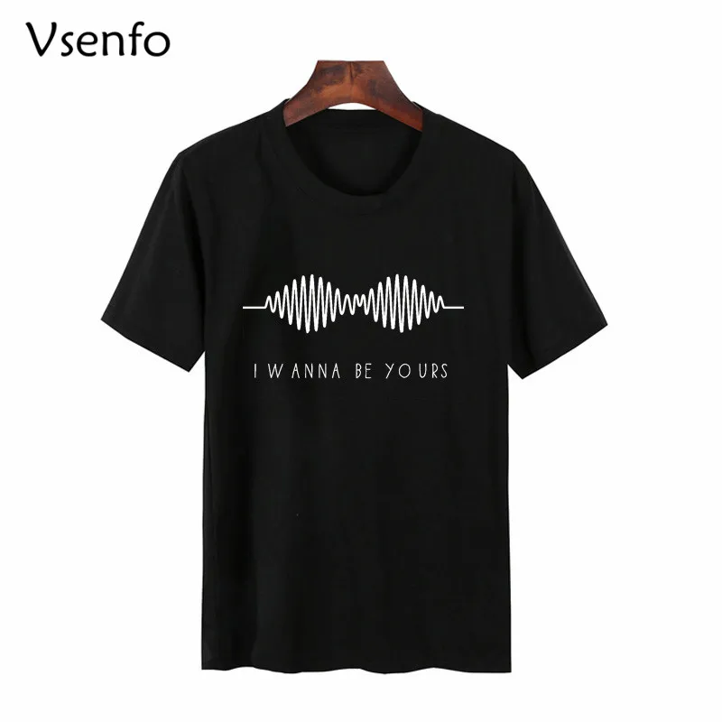 Arctic Monkeys футболка для женщин я хочу быть вашим Футболка Rock Band Повседневная летняя