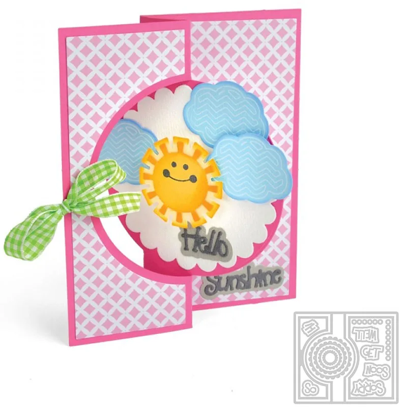 

Pop Up Card Frame with Words Metal Cutting Dies New 2018 for DIY Scrapbooking Embossing Paper Cards Making Decorative Crafts