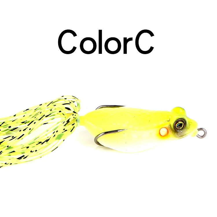5.5cm 13g Mini Soft Rubber Frog Fishing Lure Crank Baits with Hooks Isca Artificial Fishing Lures Black Fish Killer