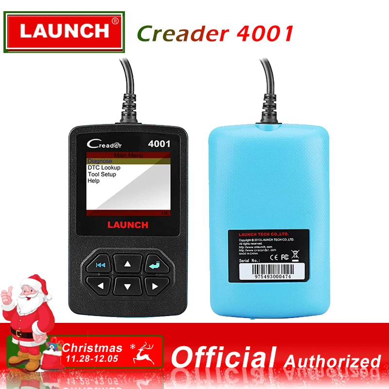 

Launch CReader 4001 Cr4001 OBD2 Car Scanner Fault Code Reader OBDII Diagnostic Scan Tool Autoscanner OBD2 EOBD Scaner Diagnostic