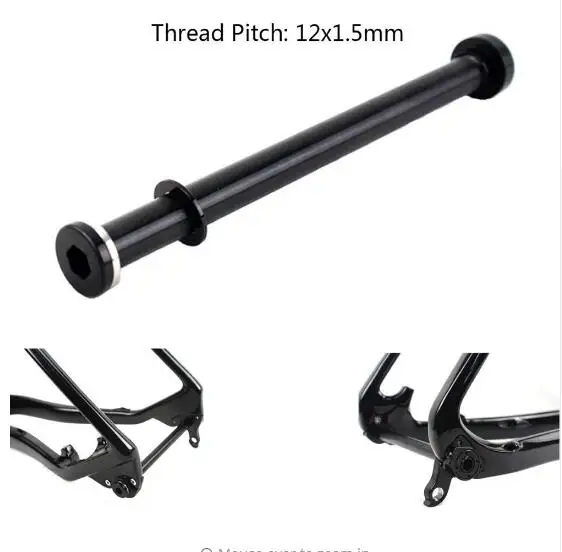

142X12 mm rear Thru axle skewers quick release bicycle 12 QR for for MTB BMX Mountain bike Thread Pitch 1.0 mm or 1.5 MM