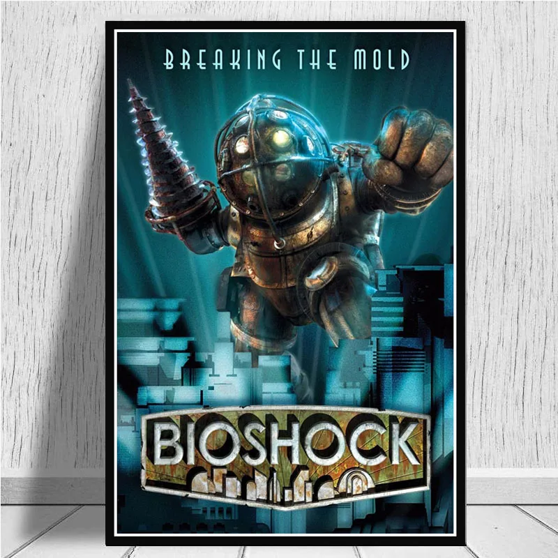 0013 Постеры и принты Bioshock Rapture видео игры ретро детский подарок плакат стены Искусство картина холст живопись для комнаты домашний декор - Цвет: 0013