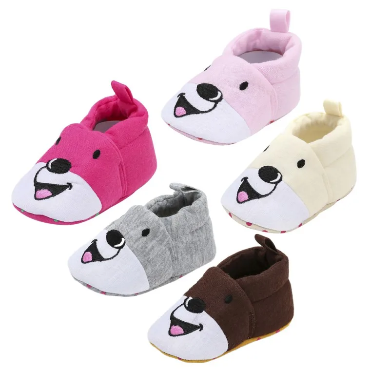 

Baby Toddler Shoes Baby Shoes Newborn One Foot Shoes New Infant Puppy Printed Cotton Soft Bottom Shoes0-18M High Qualithy
