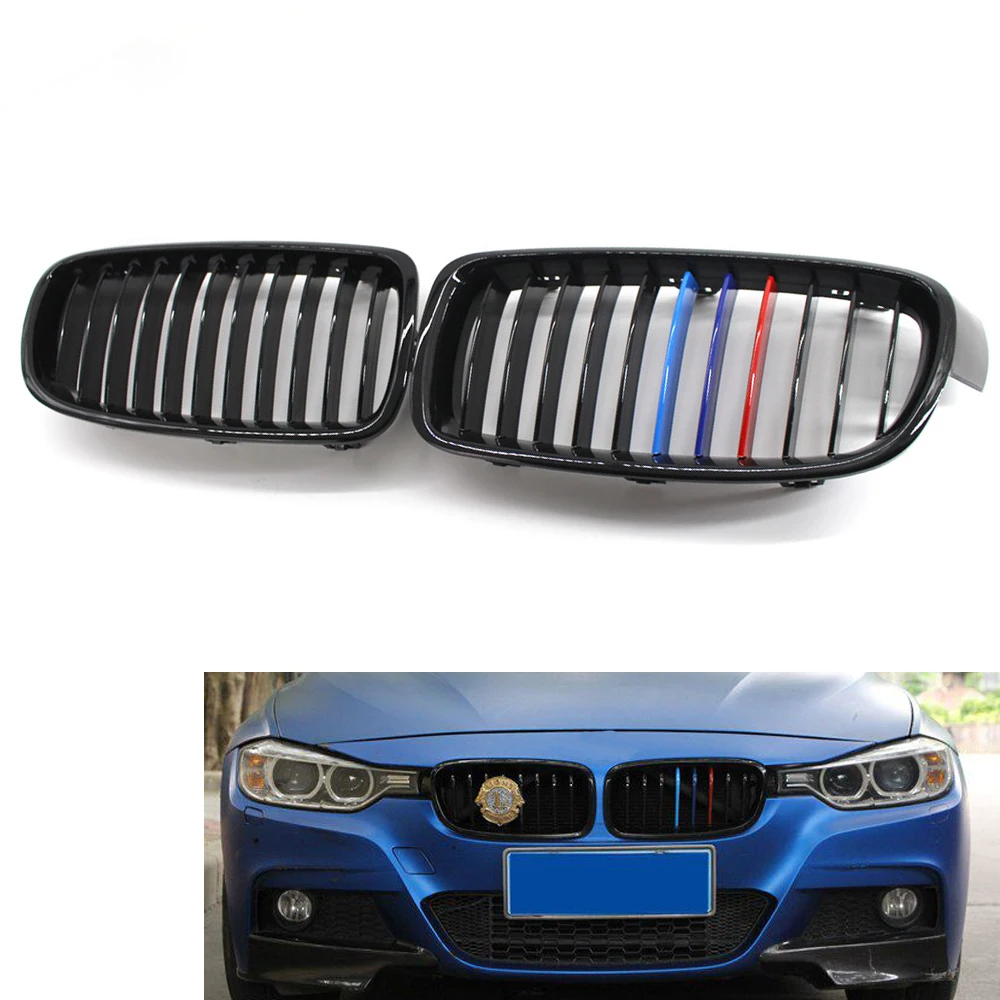Передняя решетка радиатора глянцевая черная M-Color ПОДХОДИТ ДЛЯ BMW F30/F31Sedan/Wagon 2012-17 |