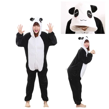 

2019 Winter Warm Women Men Unisex Adults Flannel Animal Cartoon Stitch Panda Pajamas Kigurumi Unicornio Unicorn Sleepwear Sets