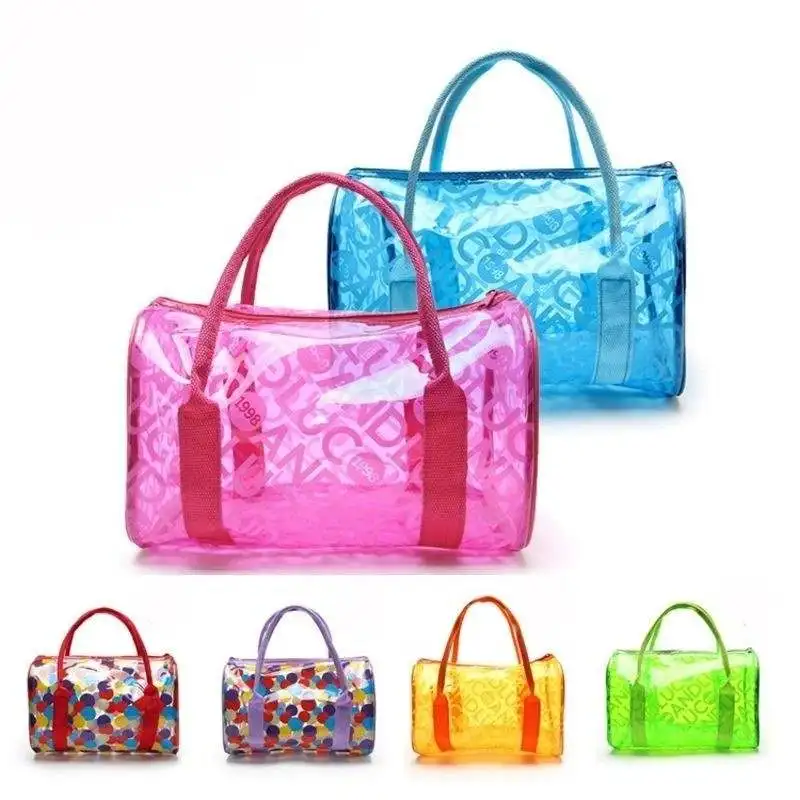 

LHLYSGS Brand PVC Waterproof Transparent Cosmetic Bag Women Travel Organizer Large Necessary Beautician Toiletry Makeup Bag
