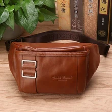 Золотые коралловые Сумки из натуральной кожи поясные сумки для мужчин Дорожная поясная сумка для телефона мужская повседневная сумка через плечо, Bolsa мужской